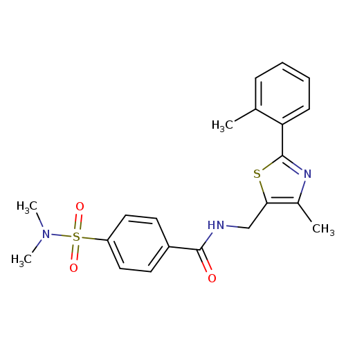 4-(dimethylsulfamoyl)-N-{[4-methyl-2-(2-methylphenyl)-1,3-thiazol-5-yl]methyl}benzamide
