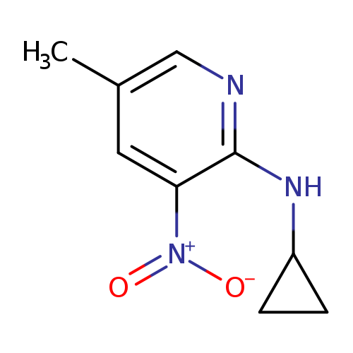 2-Cyclopropylamino-5-methyl-3-nitropyridine