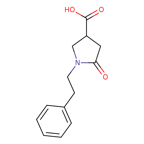 3-Pyrrolidinecarboxylic acid, 5-oxo-1-(2-phenylethyl)-