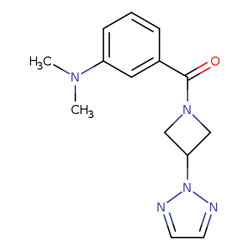 N,N-dimethyl-3-[3-(2H-1,2,3-triazol-2-yl)azetidine-1-carbonyl]aniline