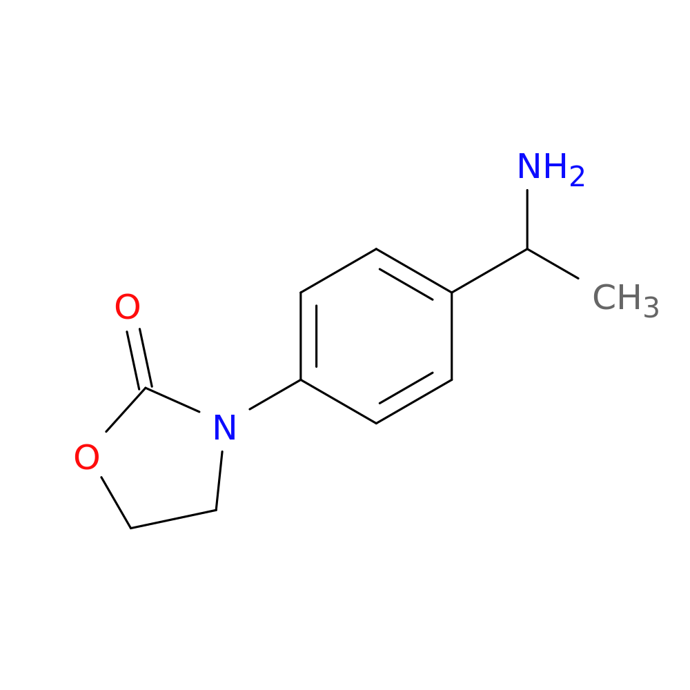 3-[4-(1-Aminoethyl)phenyl]-1,3-oxazolidin-2-one