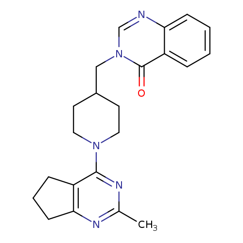 3-[(1-{2-methyl-5H,6H,7H-cyclopenta[d]pyrimidin-4-yl}piperidin-4-yl)methyl]-3,4-dihydroquinazolin-4-one