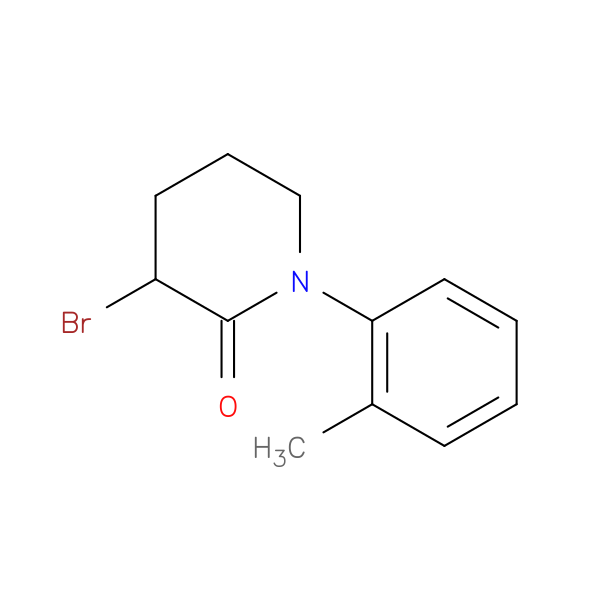 3-bromo-1-(2-methylphenyl)piperidin-2-one