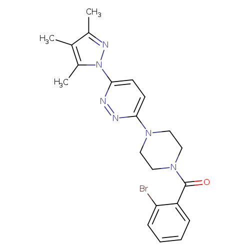 3-[4-(2-bromobenzoyl)piperazin-1-yl]-6-(3,4,5-trimethyl-1H-pyrazol-1-yl)pyridazine