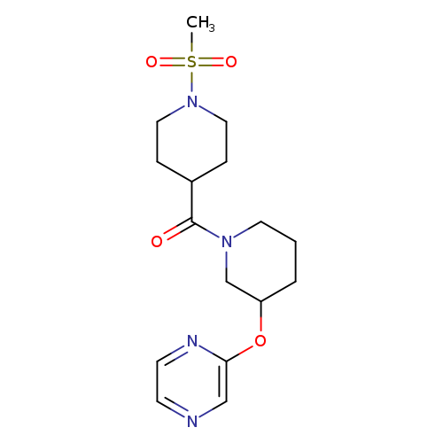 2-{[1-(1-methanesulfonylpiperidine-4-carbonyl)piperidin-3-yl]oxy}pyrazine