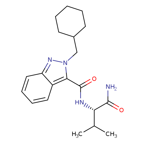 (S)-N-(1-amino-3-methyl-1-oxobutan-2-yl)-2-(cyclohexylmethyl)-2H-indazole-3-carboxamide