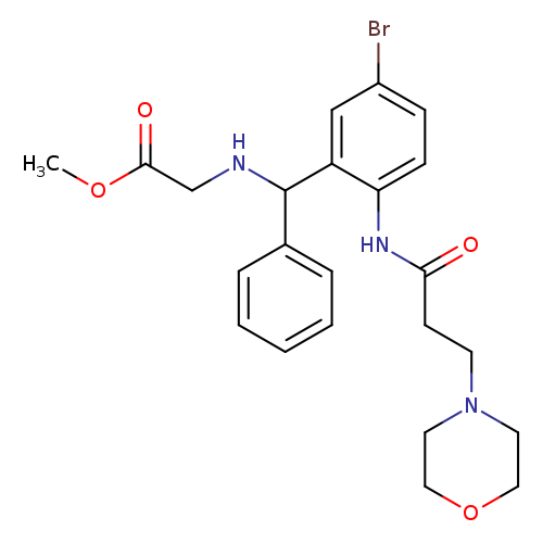 methyl 2-[({5-bromo-2-[3-(morpholin-4-yl)propanamido]phenyl}(phenyl)methyl)amino]acetate