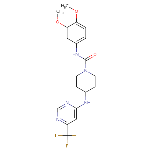 N-(3,4-dimethoxyphenyl)-4-{[6-(trifluoromethyl)pyrimidin-4-yl]amino}piperidine-1-carboxamide