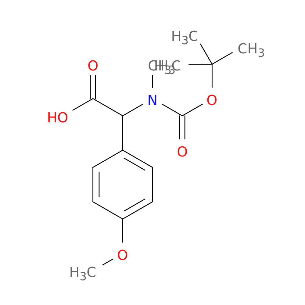 2-((tert-Butoxycarbonyl)(methyl)amino)-2-(4-methoxyphenyl)acetic acid