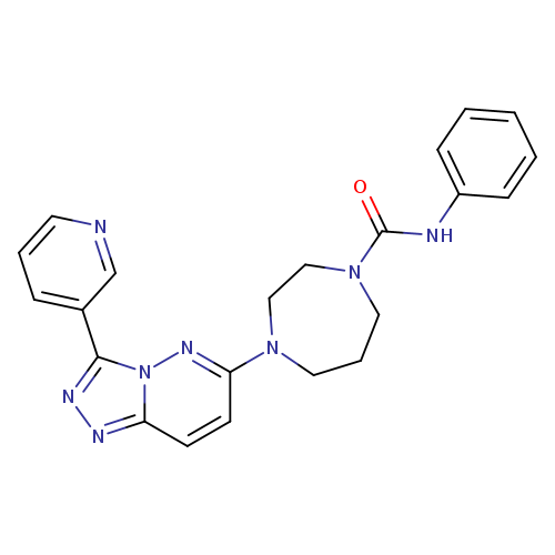N-phenyl-4-[3-(pyridin-3-yl)-[1,2,4]triazolo[4,3-b]pyridazin-6-yl]-1,4-diazepane-1-carboxamide