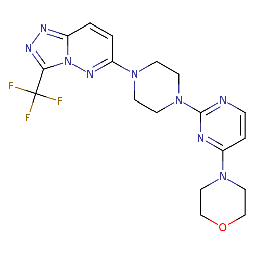 4-(2-{4-[3-(trifluoromethyl)-[1,2,4]triazolo[4,3-b]pyridazin-6-yl]piperazin-1-yl}pyrimidin-4-yl)morpholine