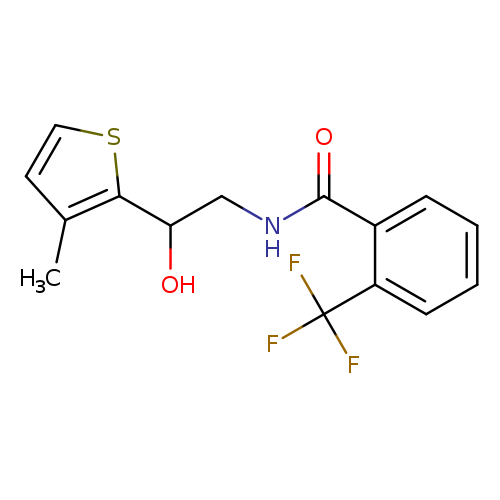 N-[2-hydroxy-2-(3-methylthiophen-2-yl)ethyl]-2-(trifluoromethyl)benzamide