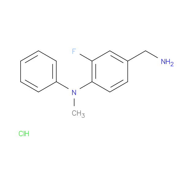 4-(aminomethyl)-2-fluoro-N-methyl-N-phenylaniline hydrochloride