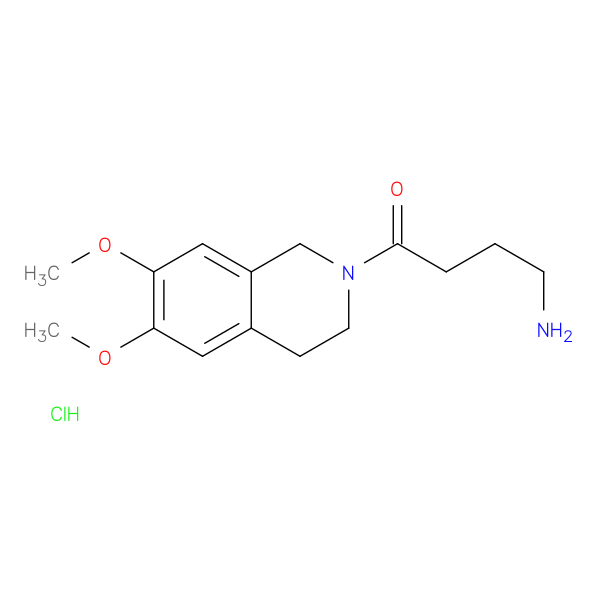 4-amino-1-(6,7-dimethoxy-1,2,3,4-tetrahydroisoquinolin-2-yl)butan-1-one hydrochloride