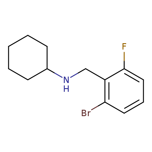 N-[(2-Bromo-6-fluorophenyl)methyl]cyclohexanamine