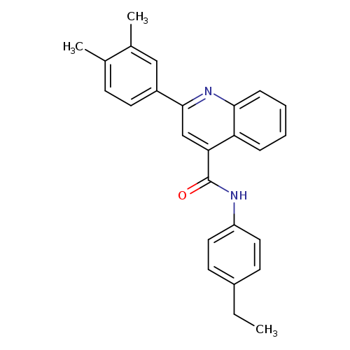 2-(3,4-dimethylphenyl)-N-(4-ethylphenyl)-4-quinolinecarboxamide