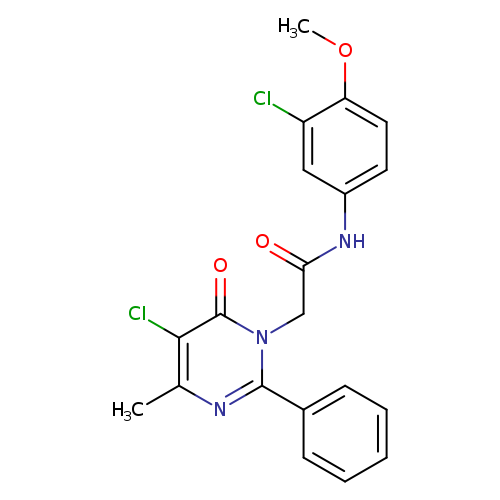 N-(3-chloro-4-methoxyphenyl)-2-(5-chloro-4-methyl-6-oxo-2-phenyl-1,6-dihydropyrimidin-1-yl)acetamide