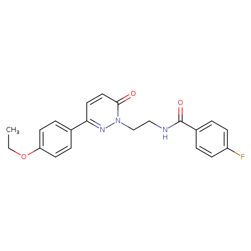 N-{2-[3-(4-ethoxyphenyl)-6-oxo-1,6-dihydropyridazin-1-yl]ethyl}-4-fluorobenzamide