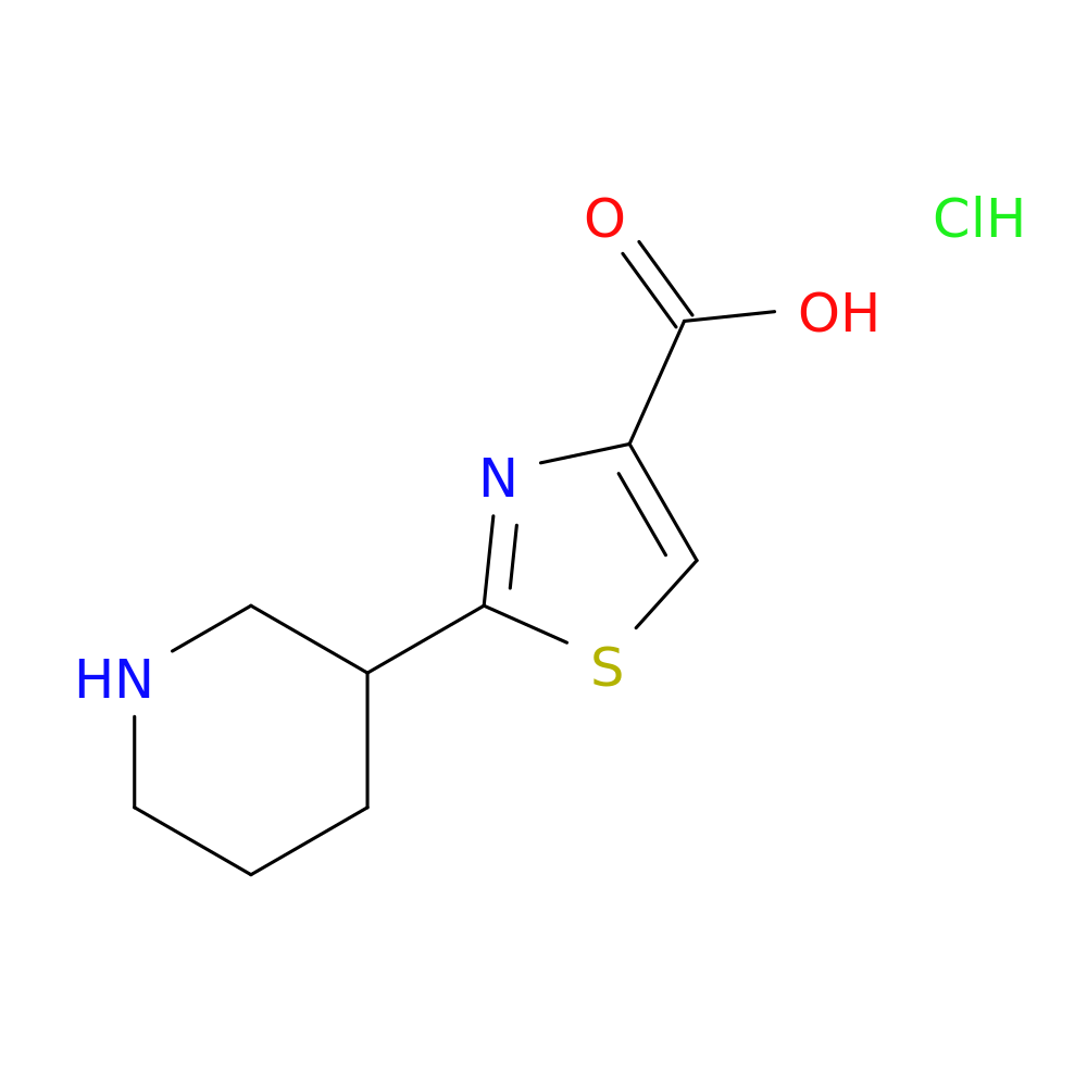 2-(piperidin-3-yl)-1,3-thiazole-4-carboxylic acid hydrochloride
