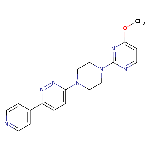 3-[4-(4-methoxypyrimidin-2-yl)piperazin-1-yl]-6-(pyridin-4-yl)pyridazine