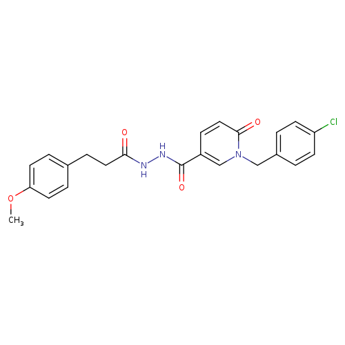 N'-{1-[(4-chlorophenyl)methyl]-6-oxo-1,6-dihydropyridine-3-carbonyl}-3-(4-methoxyphenyl)propanehydrazide