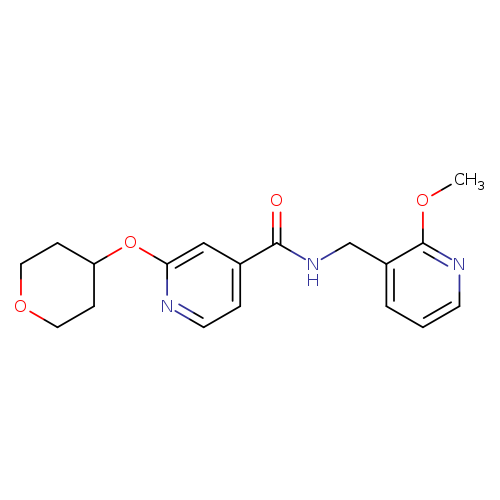 N-[(2-methoxypyridin-3-yl)methyl]-2-(oxan-4-yloxy)pyridine-4-carboxamide