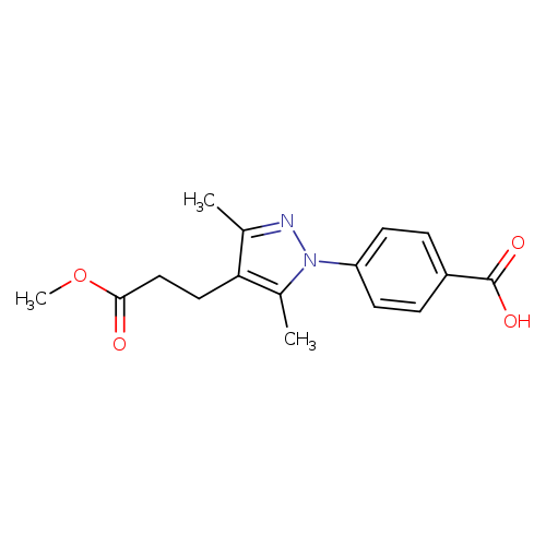 4-[4-(3-METHOXY-3-OXOPROPYL)-3,5-DIMETHYL-1H-PYRAZOL-1-YL]BENZOIC ACID