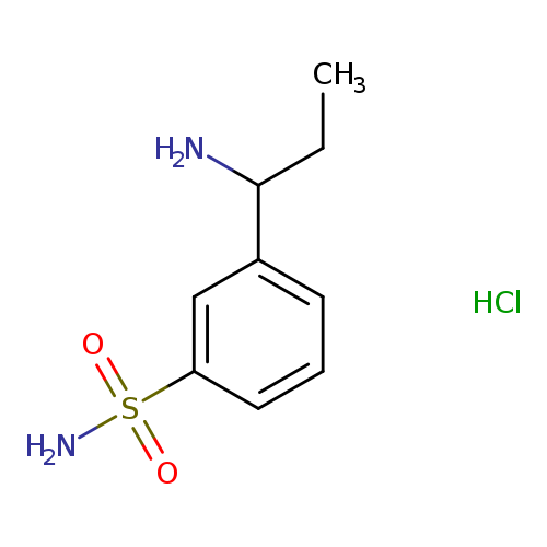 3-(1-aminopropyl)benzene-1-sulfonamide hydrochloride