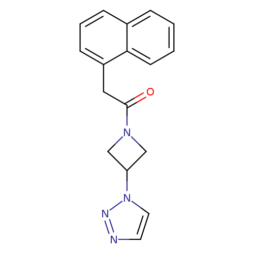2-(naphthalen-1-yl)-1-[3-(1H-1,2,3-triazol-1-yl)azetidin-1-yl]ethan-1-one