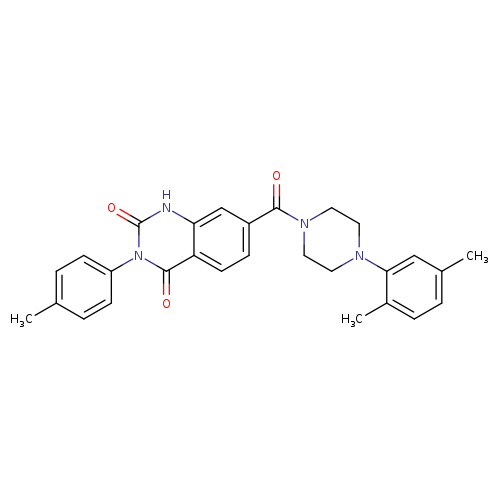 7-[4-(2,5-dimethylphenyl)piperazine-1-carbonyl]-3-(4-methylphenyl)-1,2,3,4-tetrahydroquinazoline-2,4-dione
