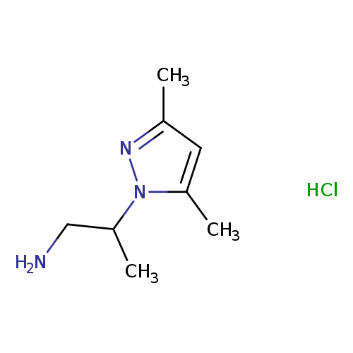 [2-(3,5-dimethyl-1H-pyrazol-1-yl)propyl]amine hydrochloride