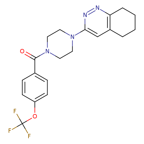 3-{4-[4-(trifluoromethoxy)benzoyl]piperazin-1-yl}-5,6,7,8-tetrahydrocinnoline