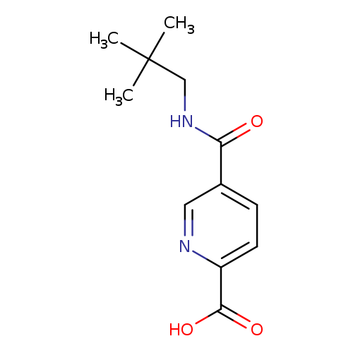 5-[(2,2-dimethylpropyl)carbamoyl]pyridine-2-carboxylic acid