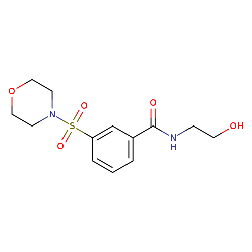 N-(2-hydroxyethyl)-3-(morpholine-4-sulfonyl)benzamide