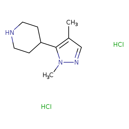 4-(1,4-dimethyl-1H-pyrazol-5-yl)piperidinedihydrochloride