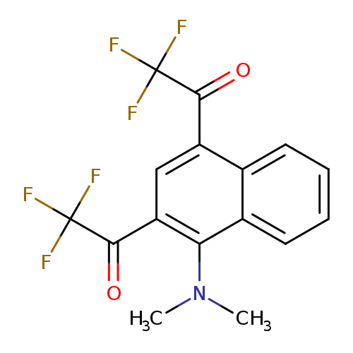2,4-Bis(trifluoroacetyl)-1-(n,n-dimethylamino)naphthalene