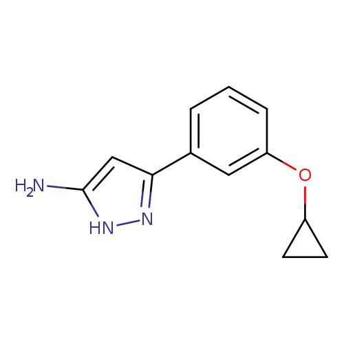5-(3-cyclopropoxyphenyl)-1H-pyrazol-3-amine