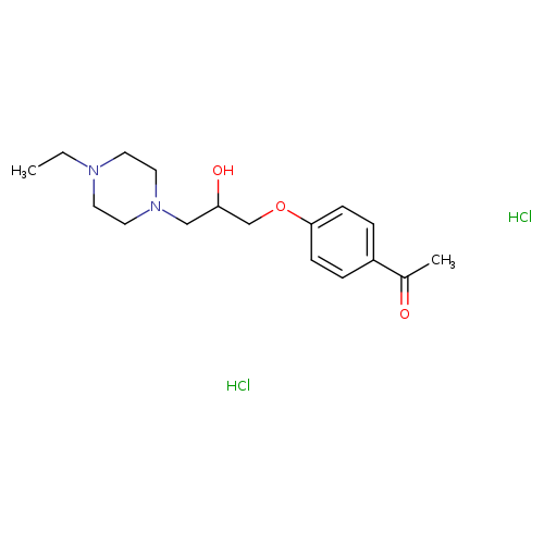 1-{4-[3-(4-ethylpiperazin-1-yl)-2-hydroxypropoxy]phenyl}ethan-1-one dihydrochloride