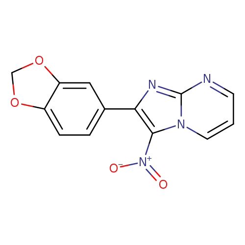 2-BENZO[1,3]DIOXOL-5-YL-3-NITRO-IMIDAZO[1,2-A]PYRIMIDINE