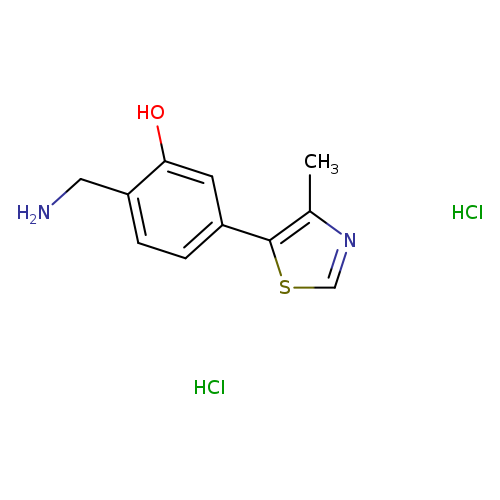 2-(aminomethyl)-5-(4-methyl-1,3-thiazol-5-yl)phenoldihydrochloride