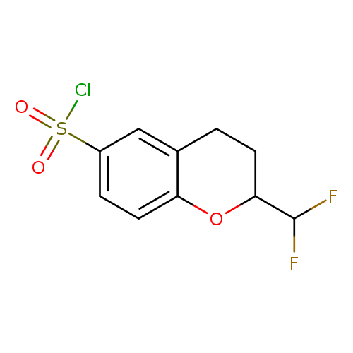 2-(difluoromethyl)-3,4-dihydro-2H-1-benzopyran-6-sulfonylchloride