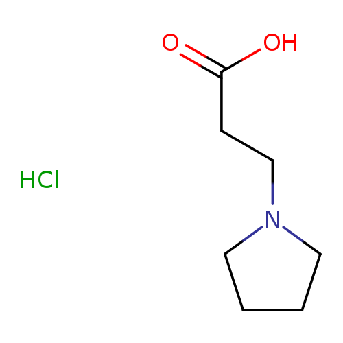 1-Pyrrolidinepropanoic acid, hydrochloride (1:1)