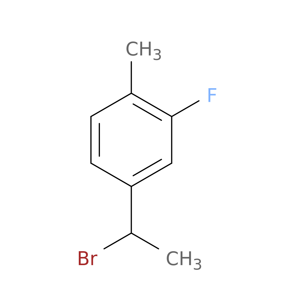 4-(1-bromoethyl)-2-fluoro-1-methylbenzene