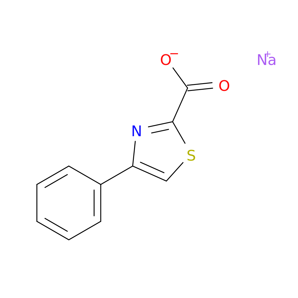sodium 4-phenyl-1,3-thiazole-2-carboxylate