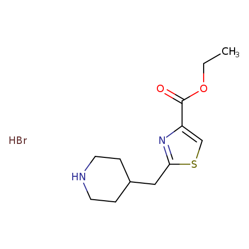 ethyl 2-[(piperidin-4-yl)methyl]-1,3-thiazole-4-carboxylate hydrobromide