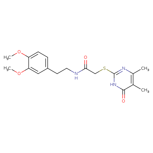 N-[2-(3,4-dimethoxyphenyl)ethyl]-2-[(4,5-dimethyl-6-oxo-1,6-dihydropyrimidin-2-yl)sulfanyl]acetamide