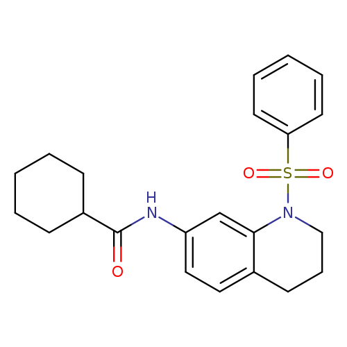 N-[1-(benzenesulfonyl)-1,2,3,4-tetrahydroquinolin-7-yl]cyclohexanecarboxamide