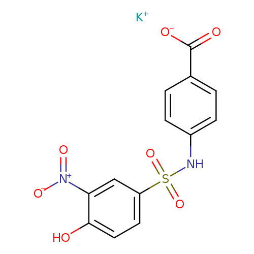 potassium 4-(4-hydroxy-3-nitrobenzenesulfonamido)benzoate