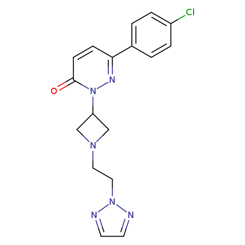 6-(4-chlorophenyl)-2-{1-[2-(2H-1,2,3-triazol-2-yl)ethyl]azetidin-3-yl}-2,3-dihydropyridazin-3-one