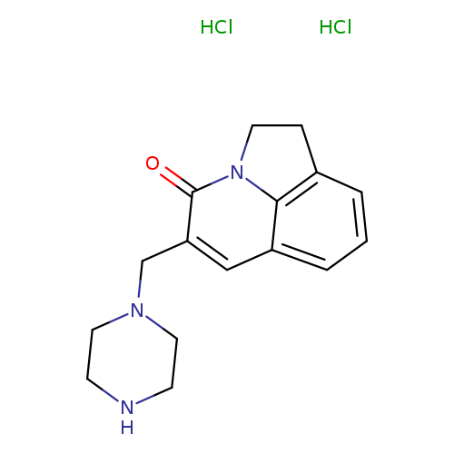 5-(piperazin-1-ylmethyl)-1H-pyrrolo[3,2,1-ij]quinolin-4(2H)-one dihydrochloride